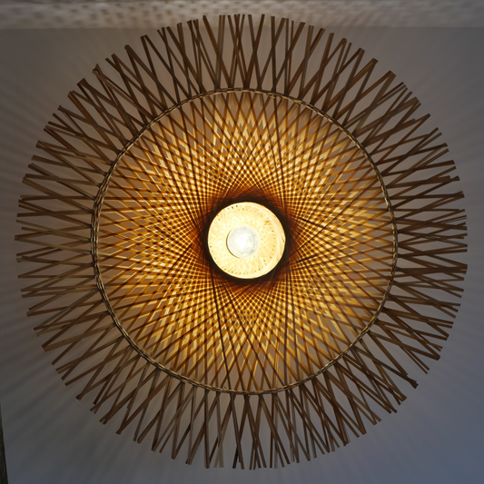SUSPENSION EN BAMBOU SOLEIL 80CM