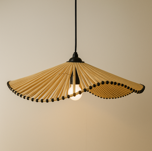 APPLIQUE EN BAMBOU NOIR 58CM