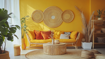 Décoration murale en rotin : la tendance bohème incontournable pour habiller vos murs