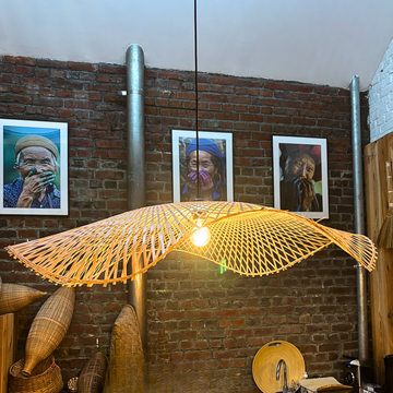 SUSPENSION EN BAMBOU VAGUE 80CM